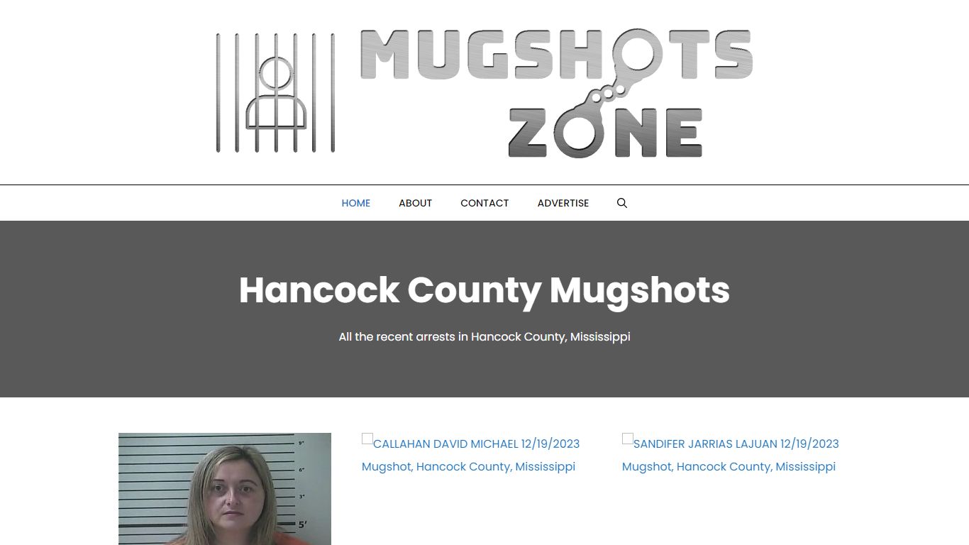 Hancock County Mugshots Zone
